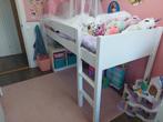 Witte Half hoogslaper, Kinderen en Baby's, Kinderkamer | Stapelbedden en Hoogslapers, Ophalen, Gebruikt, Hoogslaper
