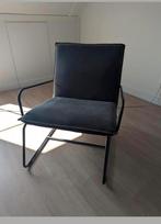 Fauteuil Wehkamp zwart denim, Huis en Inrichting, Ophalen, Zo goed als nieuw, Zwart, Eén