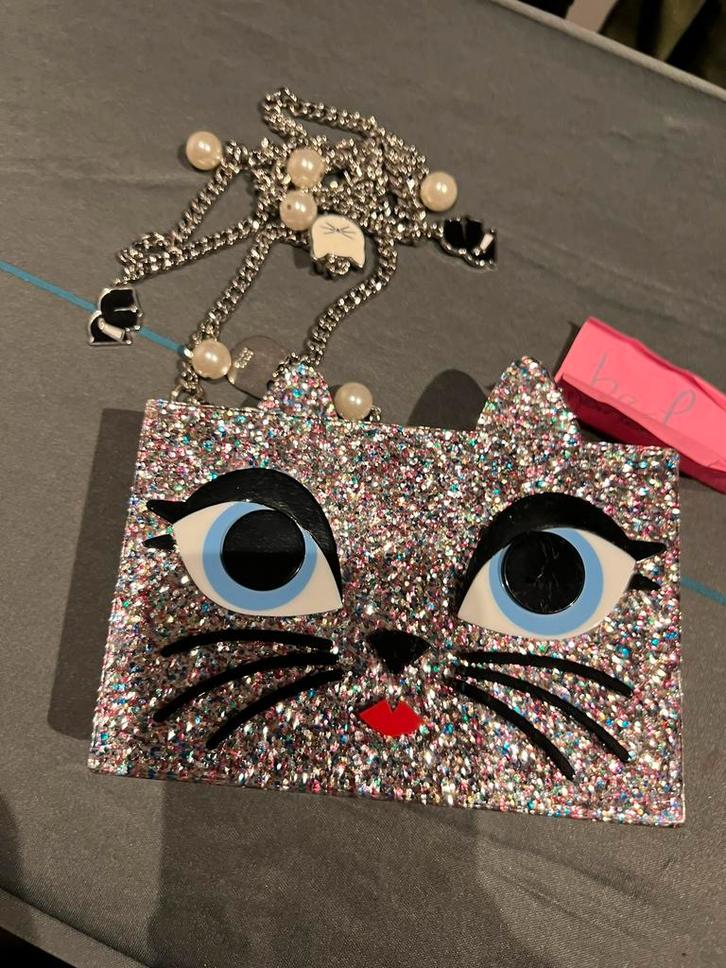 KARL LAGERFELD tas koffertje origineel zgan, Sieraden, Tassen en Uiterlijk, Tassen | Damestassen, Zo goed als nieuw, Schoudertasje
