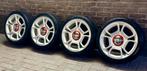 4x98 17 inch Org Fiat 500 Abarth velgen ZGAN Pirelli banden, Gebruikt, Banden en Velgen, 17 inch, Personenwagen