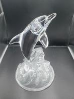 Crystal D’Arques Glasfigur – Delfin – Kristallklar mit gefro, Verzenden