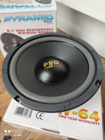  Nieuwe luidspekers 2x Pyramid W64 6.5" (16,5cm) beschikbaar voor biedingen