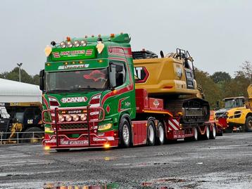 TEKNO SCANIA  NGR 660 MET 3 AS WIELKUIPDIEPLADER JAN MUES beschikbaar voor biedingen