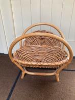 Vintage rotan lectuurmand, Huis en Inrichting, Ophalen, Gebruikt