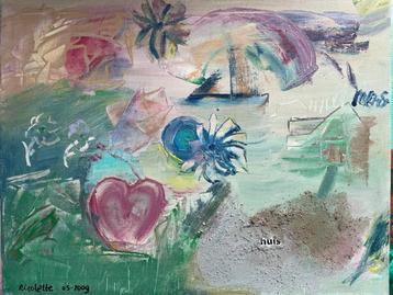 Modern schilderij, kunstenares; Nicolette beschikbaar voor biedingen