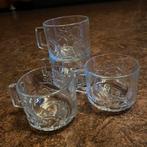 4 VINTAGE FRANCE GLAZEN FRUIT/GROENTE RELIËF, Verzamelen, Retro, Ophalen of Verzenden, Huis en Inrichting