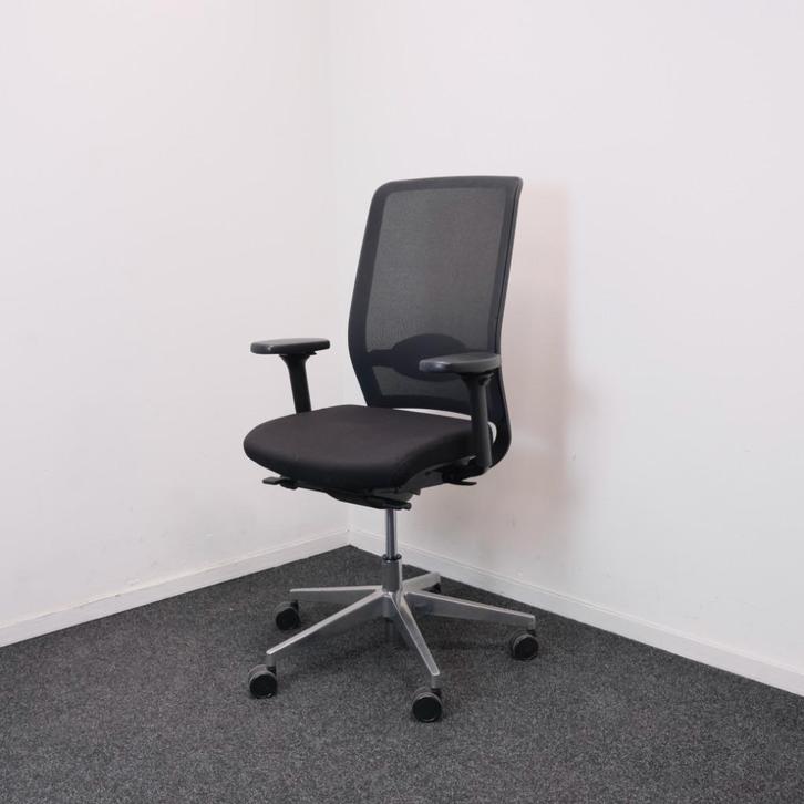 Bureaustoel - Zwart - Netweave rug - Lendesteun, Burostoel, Huis en Inrichting, Bureaustoelen, Gebruikt, Bureaustoel, Zwart, Ergonomisch