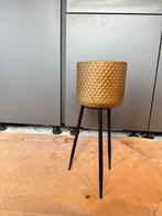Gouden Bloempot op Voet - Decoratief, Ophalen, Gebruikt, Rond, Binnen