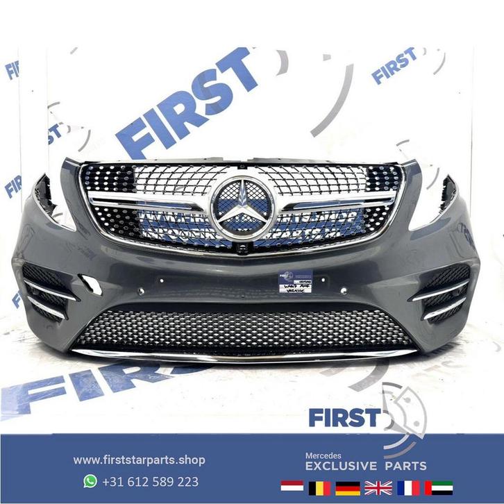W447 BUMPER V KLASSE AMG A4478851000 VOORBUMPER COMPLEET ZWA, Auto-onderdelen, Carrosserie en Plaatwerk, Bumper, Mercedes-Benz
