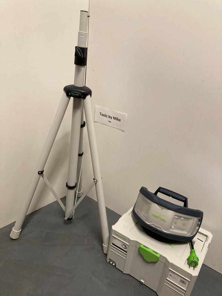 Festool syslite duo bouwlamp met statief, Doe-het-zelf en Verbouw, Bouwverlichting, Gebruikt, Lamp, Minder dan 50 watt, Met statief