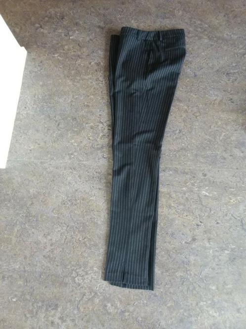 Only M donkerblauw broek met streepje maat 38 long lengte 36, Kleding | Dames, Broeken en Pantalons, Zo goed als nieuw, Maat 38/40 (M)
