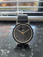 Vintage BRAUN horloge watch quartz - top staat., Overige merken, Kunststof, Leer, Polshorloge