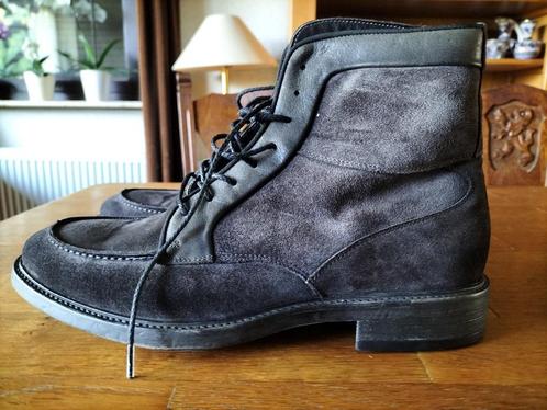 NIEUWE LEREN GIORGIO HEREN VETERSCHOENEN MAAT 42 GRIJS !, Kleding | Heren, Schoenen, Nieuw, Veterschoenen, Overige kleuren, Verzenden