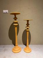 Twee sierpilaren voor kaarsen of planten, Huis en Inrichting, Woonaccessoires | Zuilen en Pilaren, Ophalen, Gebruikt