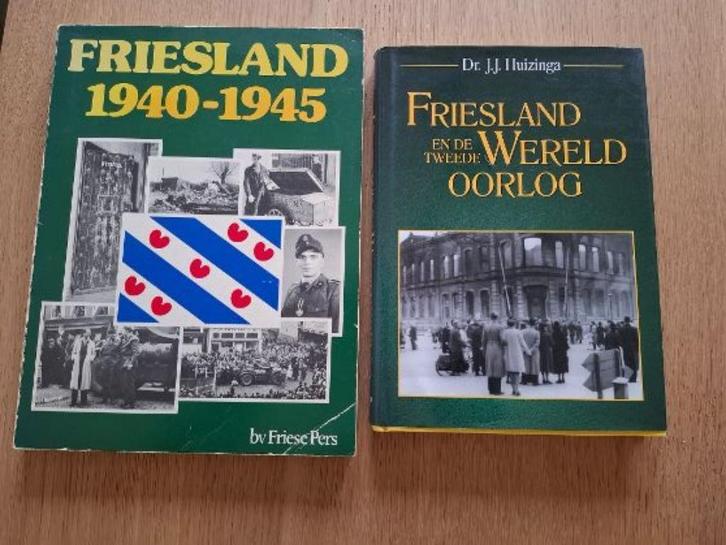 2 WO II boeken over Friesland, Boeken, Oorlog en Militair, Gelezen, Algemeen, Tweede Wereldoorlog, Ophalen of Verzenden