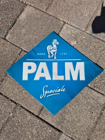 blauwe diamant palm verkleurd  reclamebord beschikbaar voor biedingen