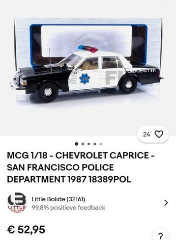 Chevrolet Caprice SFPD 1987 beschikbaar voor biedingen