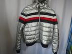 Silver metalic cropped puffer jas mt L Tommy Hilfiger, Kleding | Dames, Jassen | Winter, Maat 38/40 (M), Ophalen of Verzenden