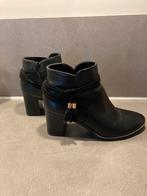 Zwarte enkellaarsjes maat 38 zgan, Ophalen of Verzenden, Zo goed als nieuw, Zwart