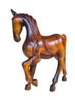 Zeer groot houten paard, decoratief houten paard, handgemaak, Antiek en Kunst, Ophalen