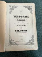 Antiek kerkelijk zangboek Vesperale Romanum, Gebruikt, Ophalen of Verzenden, Thema, Religie en Gospel