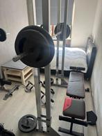 Complete home gym (materialen ook los verkrijgbaar), Sport en Fitness, Fitnessapparatuur, Ophalen, Benen, Gebruikt, Krachtstation