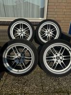 JR7 18x8 et35 + Michelin PS5, Auto-onderdelen, Banden en Velgen, Ophalen, 18 inch, Gebruikt, Band(en)
