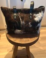 CELLARRICH koeienhuid tas, Sieraden, Tassen en Uiterlijk, Tassen | Damestassen, Ophalen of Verzenden, Nieuw, Zwart, Schoudertasje