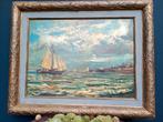 Olieverf Schilderij Zeilschip op Zee, Ophalen of Verzenden