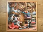 Rolf houten puzzel Hans & Grietje 64 stukjes 40 x 40 cm, Gebruikt, Van hout, 4 tot 6 jaar, Meer dan 50 stukjes
