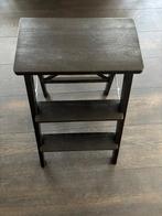 Zwart houten opstapje / trapje 3 treden 63hx44bx21d, Ophalen of Verzenden, Nieuw