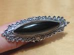rin. prachtige zilverkleurige ring 'ONYX' (18mm), Sieraden, Tassen en Uiterlijk, Overige materialen, Verzenden, Nieuw, 17 tot 18