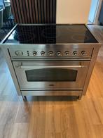 Prachtig 90cm keramisch Boretti fornuis! RVS zeer netjes!, Witgoed en Apparatuur, Kookplaten, Keramisch, Ophalen of Verzenden