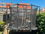 Berg trampoline (280x190), zwart, op poten., Ophalen, Gebruikt