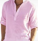 Nieuwe linnen shirt (roze), Ophalen of Verzenden, Nieuw, Roze, Halswijdte 41/42 (L)