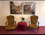 Twee brocante fauteuils, Huis en Inrichting, Fauteuils, Ophalen, Zo goed als nieuw
