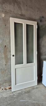 Binnendeur stomp vlakken glas matglas rechtsdraaiend, Doe-het-zelf en Verbouw, Deuren en Horren, Ophalen, 80 tot 100 cm, Binnendeur