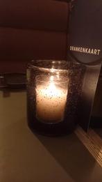 Waxinelichthouders rookglas antraciet - set van 20, Huis en Inrichting, Woonaccessoires | Kandelaars en Kaarsen, Ophalen, Overige materialen