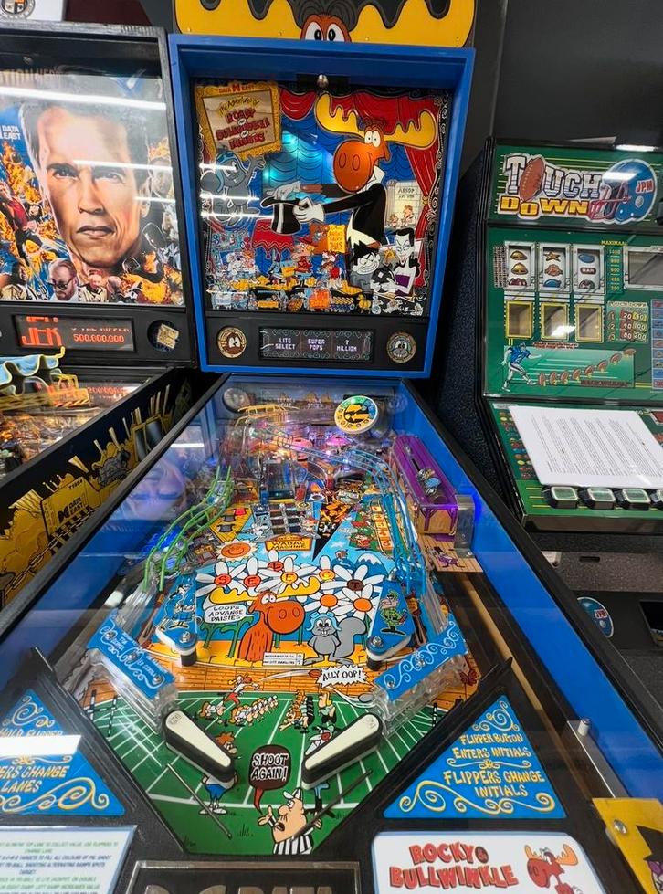 Flipperkast Rocky bullwinkle (data east), Verzamelen, Automaten | Flipperkasten, Zo goed als nieuw, Flipperkast, Ophalen