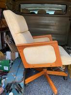 Vintage Deense Teak Bureaustoel, Ophalen, Gebruikt, Beige, Bureaustoel