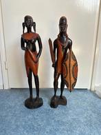 Groot Masai stel uit Kenia. Zeer zwaar hardhout Hoogte 62cm, Antiek en Kunst, Kunst | Niet-Westerse kunst, Ophalen of Verzenden
