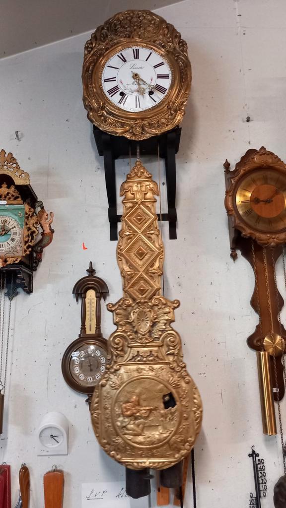 Antieke Gouden Pendule comtoise, Antiek en Kunst, Antiek | Klokken, Ophalen