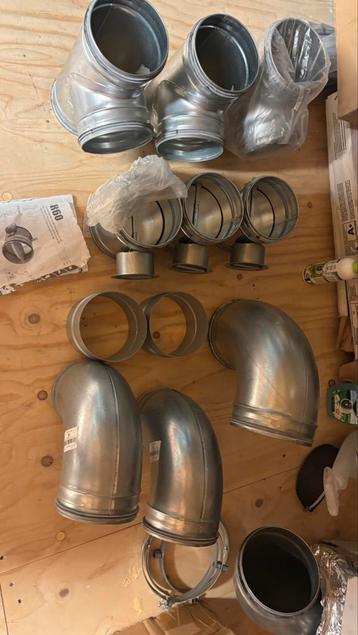 Nieuw Ventilatie bochten en kleppen spirobuis beschikbaar voor biedingen