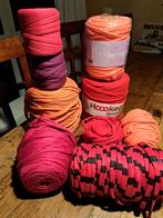 Flinke partij (oaZpagetti) textielgaren, Ophalen, Zo goed als nieuw, Breien of Haken, Wol of Garen