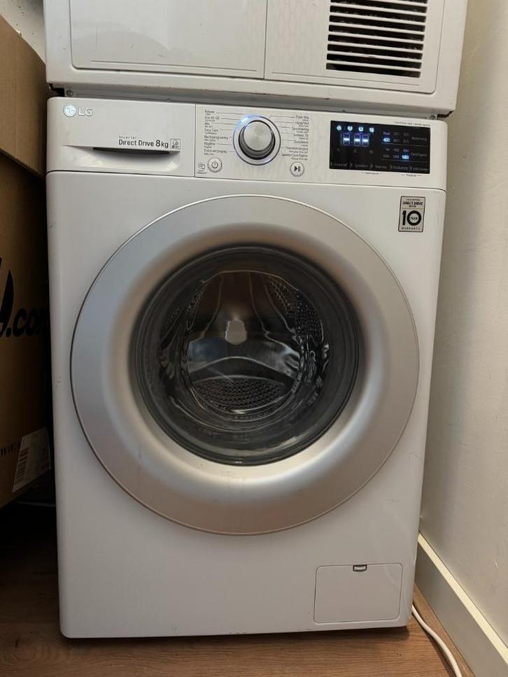 Wasmachine LG Direct Drive, Witgoed en Apparatuur, Wasmachines, Gebruikt, Voorlader, 8 tot 10 kg, 85 tot 90 cm, 1200 tot 1600 toeren