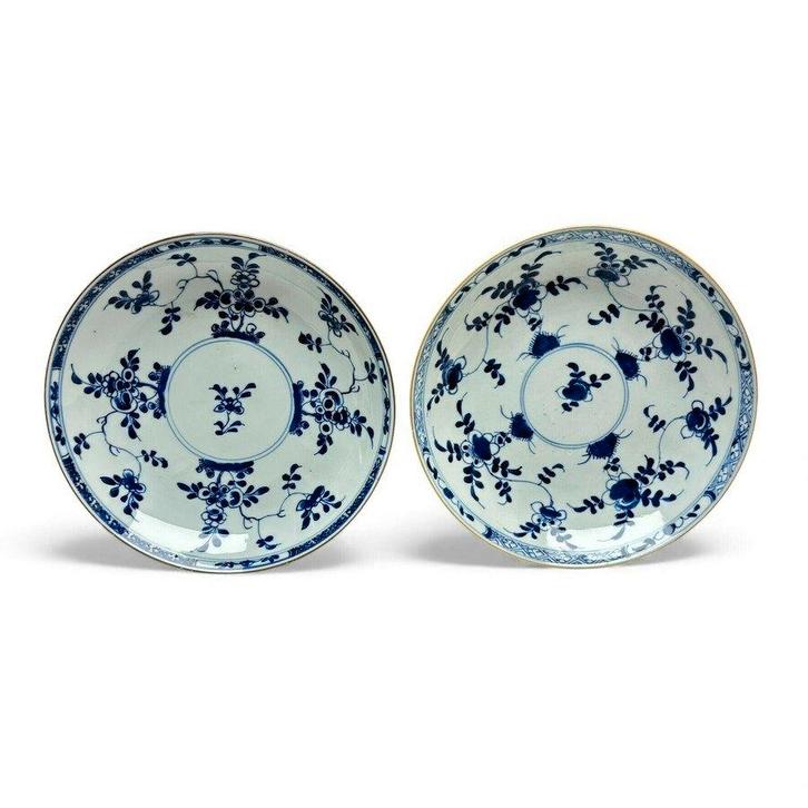 Twee Qianlong Chinees porseleinen schotels, Antiek en Kunst, Antiek | Porselein, Ophalen of Verzenden