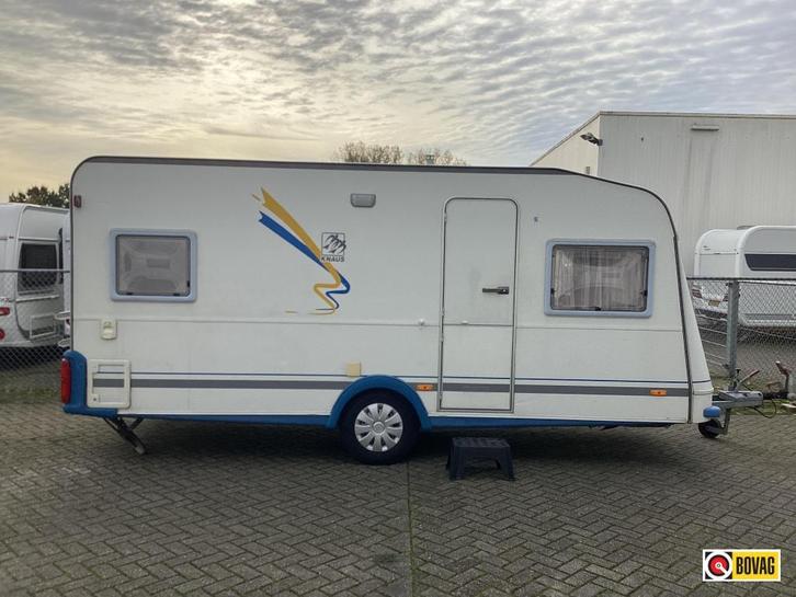 Knaus Blue Line 450 TF voortent, Caravans en Kamperen, Caravans, Bedrijf, tot en met 4, Rondzit, Knaus, Frans bed, Overige typen