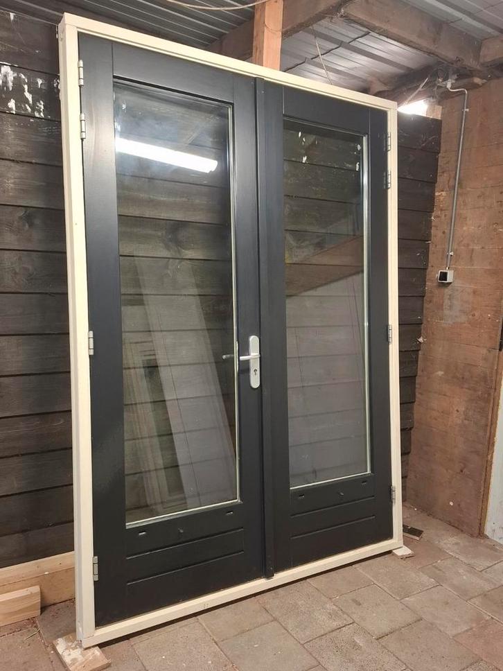 Openslaande deuren. Tuindeuren. Terras deuren. Pui, Doe-het-zelf en Verbouw, Kozijnen en Schuifpuien, Zo goed als nieuw, Deurkozijn