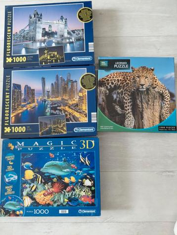 Mooie puzzels van BBC earth en Clementoni,Zo goed als nieuw! beschikbaar voor biedingen