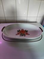 Vintage Schumann Arzberg Serveerset - Oranje Bloem, Huis en Inrichting, Gebruikt, Porselein of Keramiek, Schaal, Ophalen of Verzenden